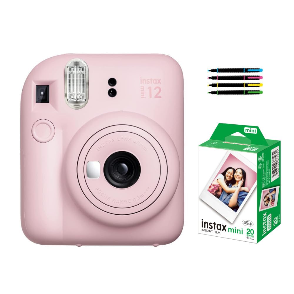 富士フイルム インスタントカメラ チェキ instax mini 12 (ブロッサムピンク, フィルム20枚＆デコペン)商品画像