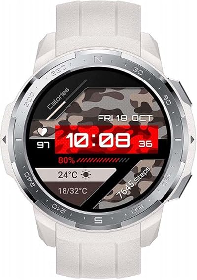 HONOR Watch GS Pro Marl White GPS Outdoor Navigation 25 Day Battery Heart Rate