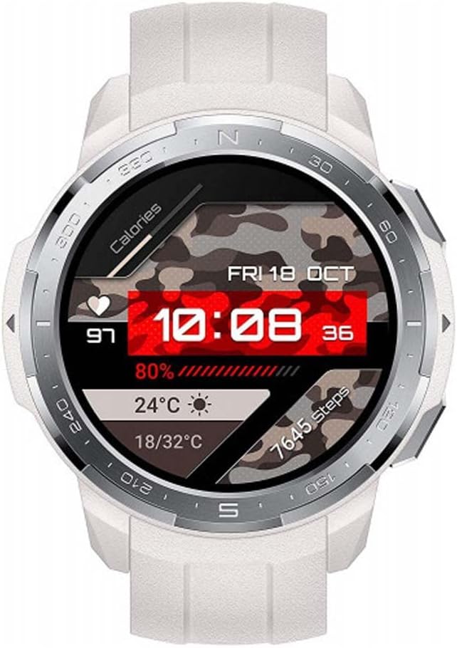 HONOR Watch GS Pro Marl White GPS Outdoor Navigation 25 Day Battery Heart Rate