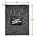 Heavy Duty Extra Large Ball Mesh Bag Soccer Ball Bag Equipment Bag For Sports Beach and Swimming Gears. Adjustable Shoulder Strap For Adults and Kids. Side Pocket for Your Personal Item 30 x 40 Inches