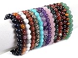 Justinstones 8mm Round Beads Stretch Bracelet 7
