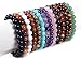 Justinstones Gem Semi Precious Gemstone 8mm Round Beads Stretch Bracelet 7 Inch Unisex