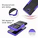 Samsung Galaxy J7 Refine Case - Shockproof Protective with Kickstand for J7 2018, J737V, J737T (Purple)