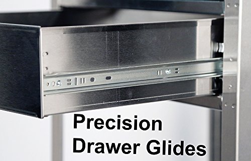 Lakeside 358 Stainless Steel Equipment Stand, (2) Shelves, (2) Drawers, 300 Lb Capacity - Thumbnail 4