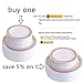 IOOOOO 120 Pieces Rose Gold Plastic Plates, White Disposable Plates with Lace Design Includes: 60 Dinner Plates 10.25 Inch and 60 Salad/Dessert Plates 7.5 Inch