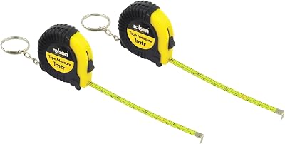 Rolson 50562 2 pc 1 mtr Tape Measure with Rubber Casing