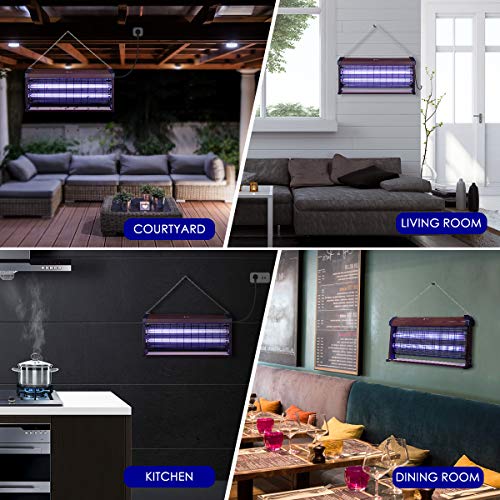 40W Electric Bug Zapper YUNLIGHTS Insect Killer with UV Light for Outdoor Indoor Insect Fly