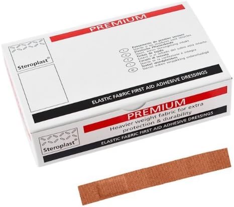 Steroplast Stretch Fabric Finger Extension Plasters 2cm x 15cm (50pk),Beige, 15cm x 2cm (Finger Extension)