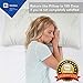 Handua King Size Pillow | Shredded Memory Foam Pillow | Back, Stomach, Side Sleeper | Adjustable Bed Pillow for Sleeping | Hotel Down Alternative with Hypoallergenic Cooling Bamboo Pillow Cover