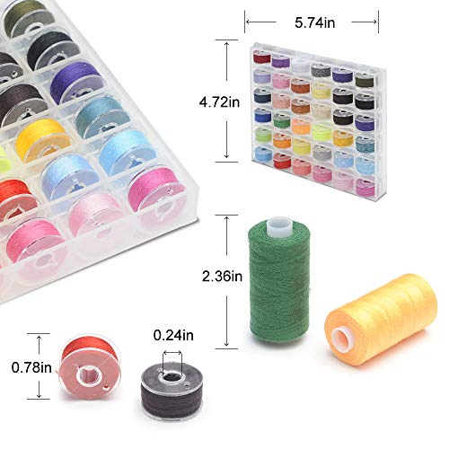 2 KEIMIX+Threads+Polyester+Prewound+Bobbins