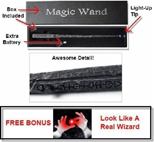 Sirius Black Illuminating Led Harry Potter Magic Wizards Wands Set: Figure Collection Cheap Wooden Costume Accessories and Spell Book