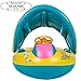UClever Baby Swimming Pool Float Inflatable Seat Boat with Canopy