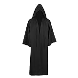 Jila Men Tunic Hooded Robe Cloak Knight Gothic