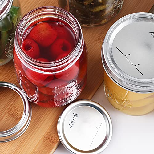 【200 PCS】 Wide Mouth Canning Lids,86MM Mason Jar Canning Lids, Reusable