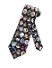 Museum Artifacts Mens NASA Space Mission Badges Necktie - Black - One Size Neck Tie
