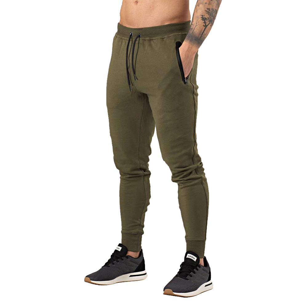 Men's Slim Jogger Pants, Tapered Athletic Sweatpants for Jogging Running Exercise Gym Workout