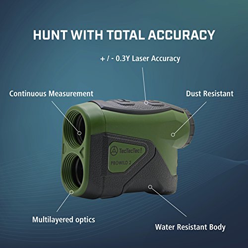 TecTecTec ProWild 2 Hunting Rangefinder High Accuracy Arch Rifle Range Finder