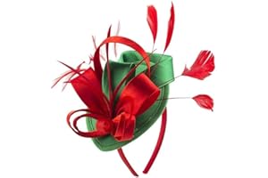 Bubbmi Lady Flower Fascinators Hats with Headband and Clips