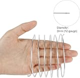 Tenn Well 12 Gauge Aluminum Craft Wire 100 ft 2mm Silver Anodized view 2