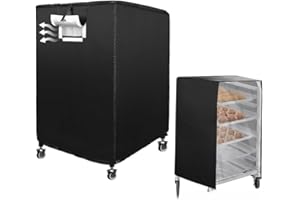 Bread Rack Cover With Zipper And Vents,210D/420D Oxford Cloth With Transparent PVC Window, Waterproof And Dustproof Protector