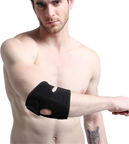 Hfour Ellenbogen Stutz Klammer Armwickel Gurt Neopren Verstellbar Atmungsaktiv Fur Ellenbogen Verletzungen Und Andere Ellenbogen Zustande Amazon De Sport Freizeit