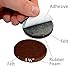 16 Heavy-Duty Felt Furniture Pads 2” 1/4” Thick X-Protector! Round Felt Pads for Furniture Feet - The Best Felt Floor Protectors for Furniture to Prevent Scratches. Protect Your Hard Floor! (Brown)