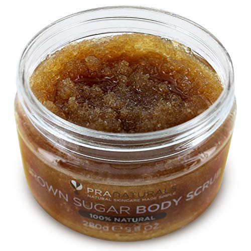 PraNaturals Brown Sugar Body Scrub Natural Exfoliating Body Scrub