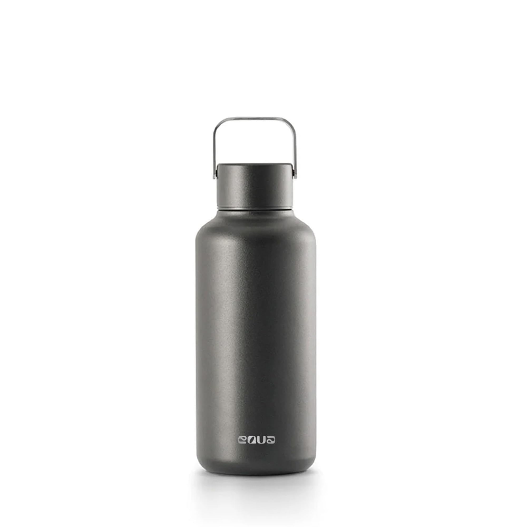 EQUA Timeless Stainless Steel Reusable Water Bottle, 600ml, Leakproof, BPA Free, Dark — image 1