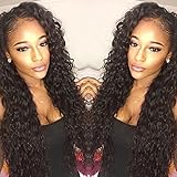 AM Youth Lace Front Human Hair Wigs Unprocessed Virgin Brazilian Hair Water Wave Wigs 130% Density For Black Women 14