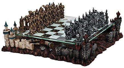 3D Fantasy Pewter Chess Set by Getting Fit