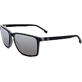 Hugo Boss BOSS 1556/O/S MATTE BLACK GREY Size 57 Sunglasses Man
