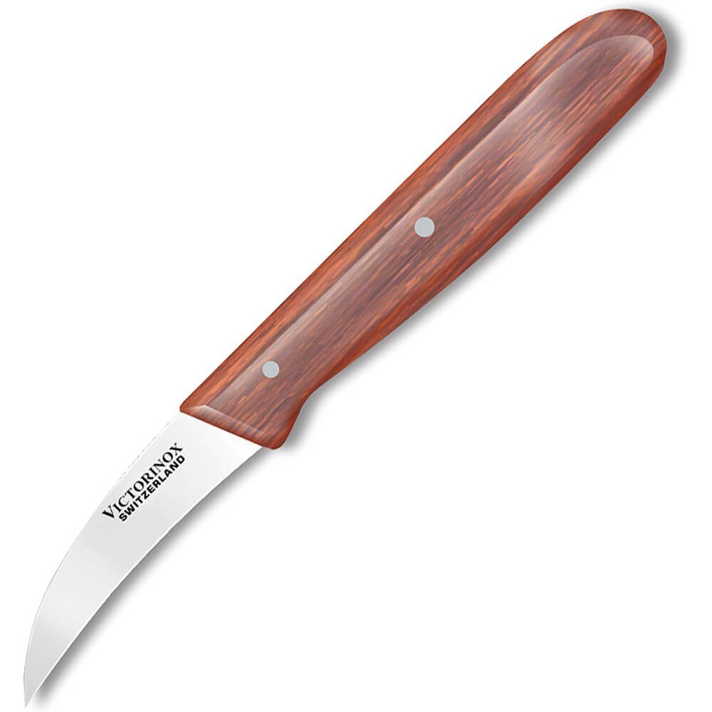 Victorinox Bird's Beak 21/2" Blade Paring Knife with Wood Handle Industrial