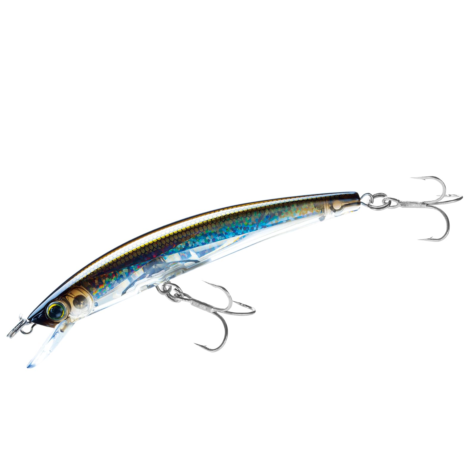 Yo-Zuri Crystal 3D Minnow Floating Lure, Silver Bronze, 3-1/2-Inch — image 1