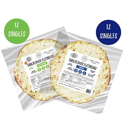 Cali'flour Foods Flatbreads (5" Variety Pack, 24 Count) - Fresh Cauliflower Base | Low Carb, Gluten and Grain Free Bread Alternative | Keto Friendly - Thumbnail 7