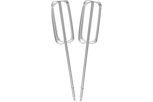 TOVINANNA Universal Stainless Steel Hand Mixer Beaters 2pcs for Electric Drill Splash-Resistant Design for