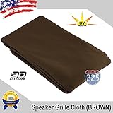 Brown Stereo Speaker Grill Cloth Fabric 36