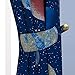 Anjee Blackout Window Curtains for Kids Bedroom Space Planet Theme Room Darkening 84 Inch Length Thermal Insulated Grommet Window Drapes Printed Curtains for Living Room, 52 x 84 Royal Blue