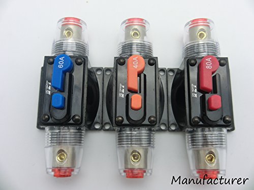 Car Audio Circuit Breaker Reset Fuse 80A For System Protection 12V/24V ...