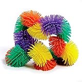 Tangle Jr. Hairy Sensory Fidget Toy, Green Purple Orange Yellow