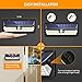 LITOM Outdoor 62 LED Adjustable Time Motion Sensor 270° Wide Angle and Waterproof Design Wireless Solar Lighting for Front Door, Yard, Garage, Deck, (2 Pack)