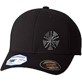 Flexfit Left Side Panel Firefighter Chief Gray Embroidery Hats for Men & Women