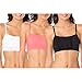 Fruit of the Loom Women’s Cotton Pullover Sport Bra, pin dot/Popsicle Pink/White-3 Pack, 42thumb 1