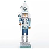 Kurt Adler Hollywood Nutcracker, 17-Inch, Turquoise/White
