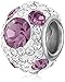 Disney Stainless Steel Mickey Crystal Birthstone Bead Charm