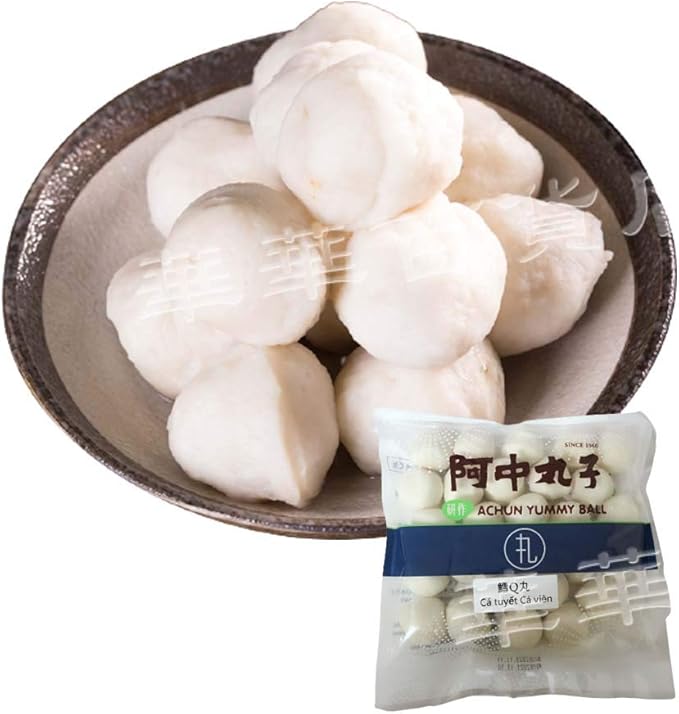 Amazon 阿中丸子 魚団子 魚肉練り製品 肉ボール 冷凍食品 華華百貨店 冷凍食品 生鮮魚介類 水産加工品 通販