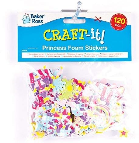 Baker Ross ET596 Princess Foam Stickers (Pack of 120) for Kids Decorating Activities Scrapbooking and Card Making - Image 4