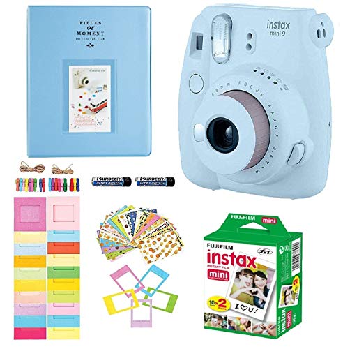 Fujifilm Instax Mini 9 Kids Instant Camera + Fuji Instax Film (20 Sheets) + Accessories Bundle, Photo Album, More (Ice Blue) - Thumbnail 5