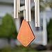 Nature’s Melody Premiere Grande Tunes Wind Chimes – Outdoor Windchime with 6 Tubes Tuned to E Pentatonic Scale, Rustproof Aluminum, Beech Wood & S Hook Hanger for Sympathy, Memorial Gift or Zen Garden
