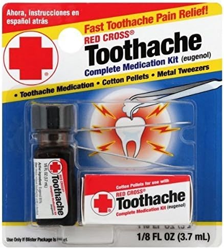 Red Cross Toothache Medication Drops (4 Pack)