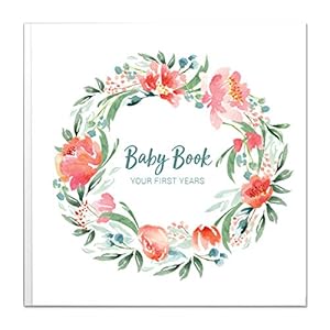 Peachly Baby Memory Book For Girls Milestone Keepsake Journal | First Five Years Baby Girl Memory Book | Baby Keepsakes…